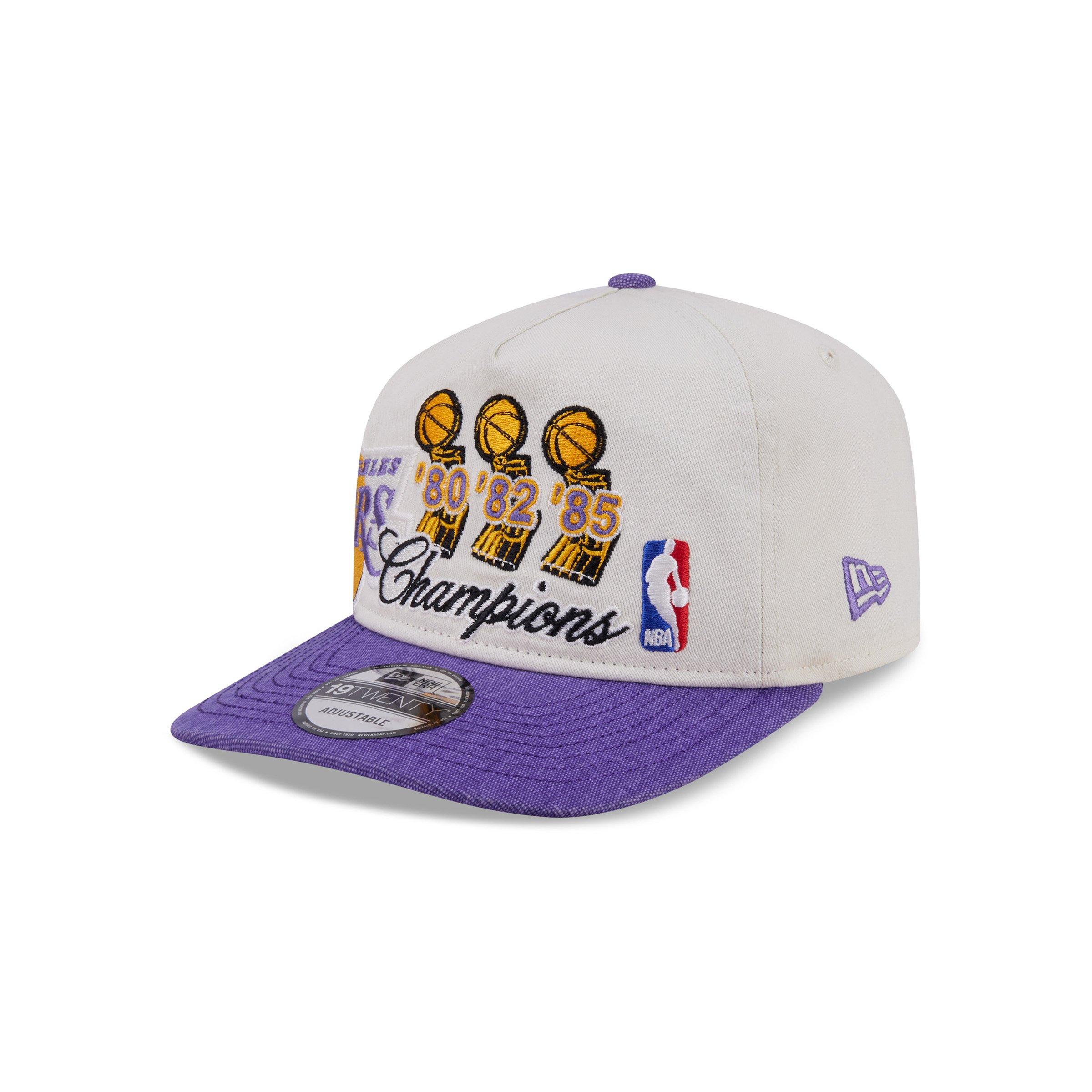 New Era Los Angeles Lakers 19TWENTY Hardwood Classic Snapback Hat - White/Purple - WHITE/PURPLE
